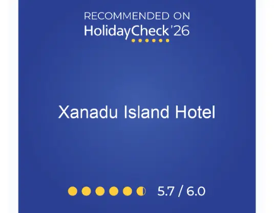 Xanadu Island bei HolidayCheck 2026 unter den weltweit meistempfohlenen Hotels